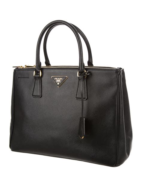 Prada Saffiano Lux Double Zip Tote 